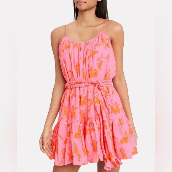 Rhode Resort Nala Orange Mini Dress - Picture 6 of 6